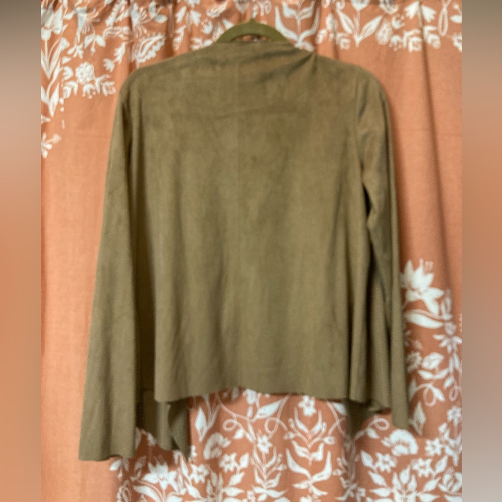 Light Brown Suede Jacket Size Small - image 2